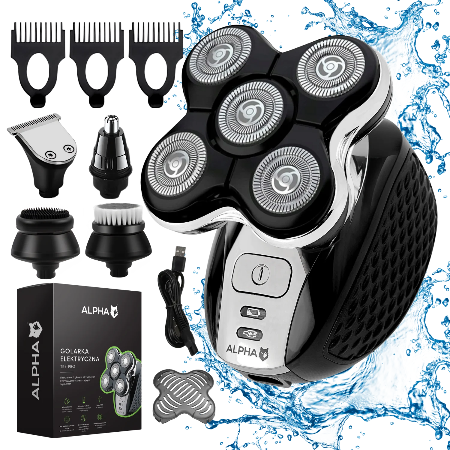 Elektryczna Golarka Alpha TR7-PRO